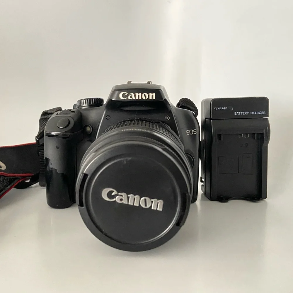 Canon Rebel XS DS126191, Lens Cover, Bag Strap, and Battery Charger